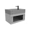 Castello Usa Nile 30-inch Gray Vanity Set with Gray Top and Black Handles CB-MC-30G-BL-2053-GR - alternate 2